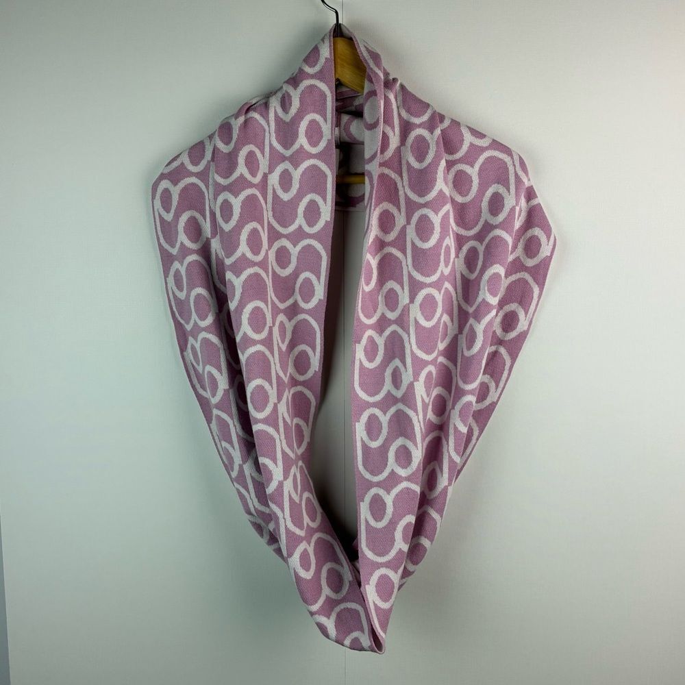 S. Oliver women’s white pink infinity scarf